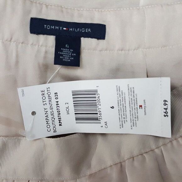 tommy Hilfiger Champagne satin skirt lace 6 NEW - Picture 6 of 6
